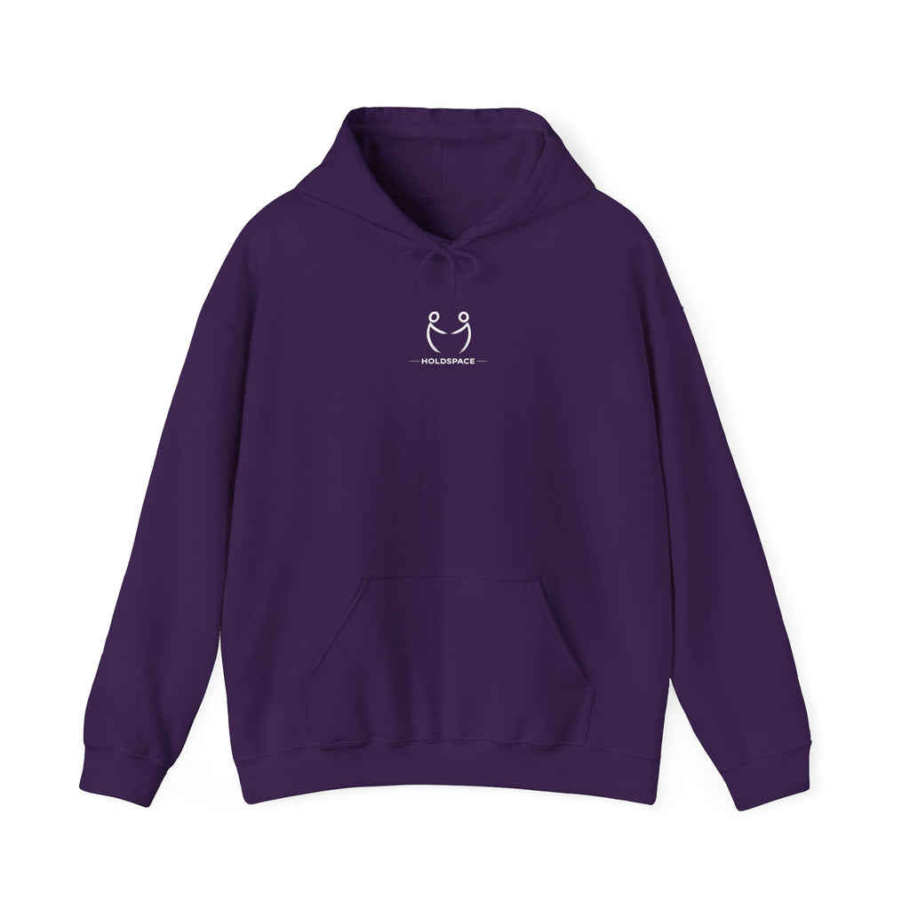 Minimal Line Art Faces Hoodie | Tiny Center Chest Illustration